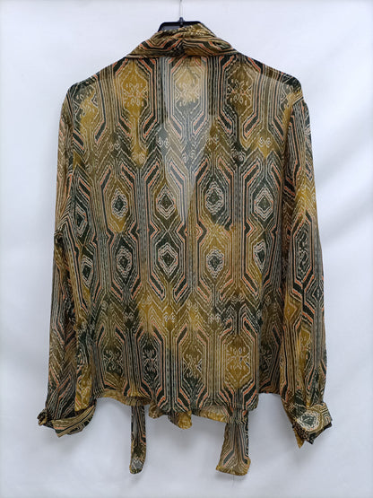 A&G. Blusa estampada hilos T.48(s/m)