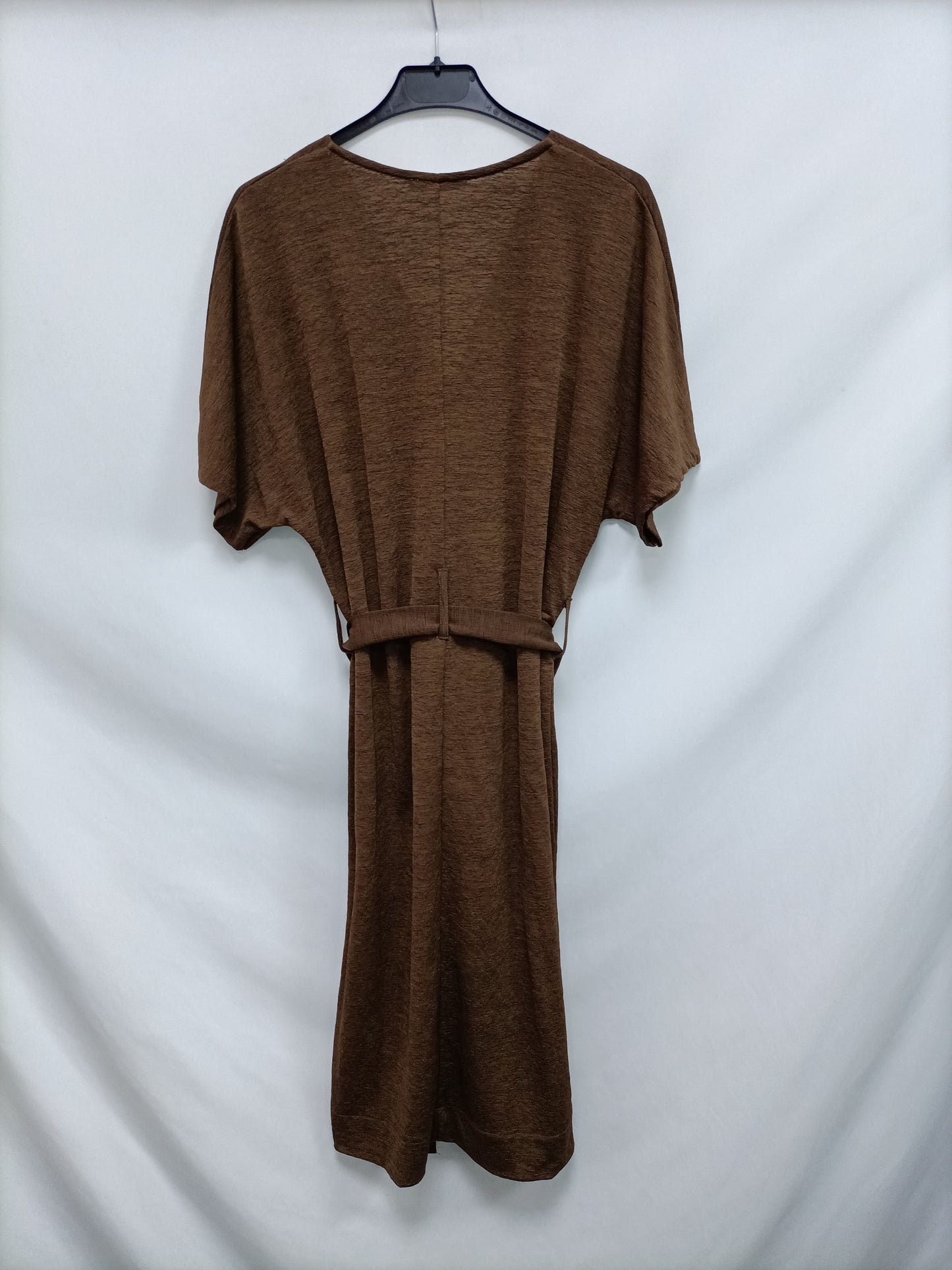ZARA. Greenish brown dress with Ts buttons