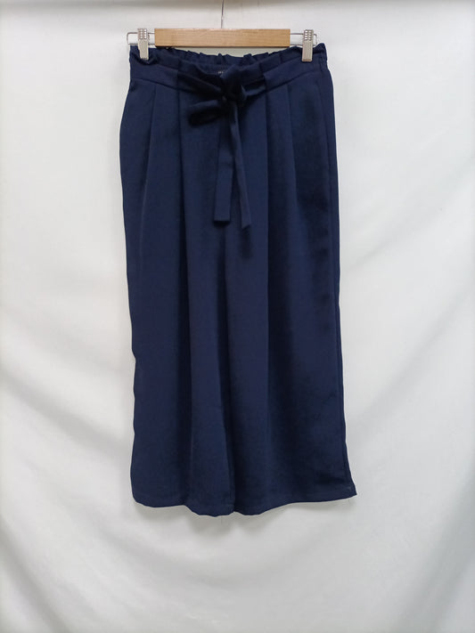 ZARA. Pantalón culotte azul T.s