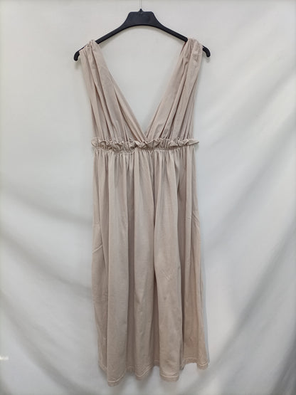 ZARA. Beige midi dress S.xs