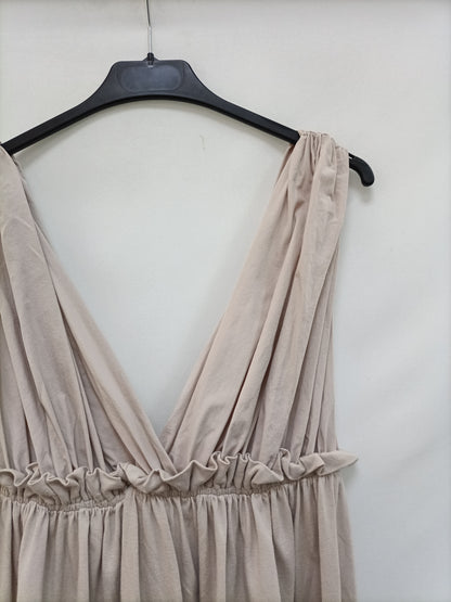 ZARA. Beige midi dress S.xs