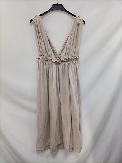 ZARA. Beige midi dress S.xs