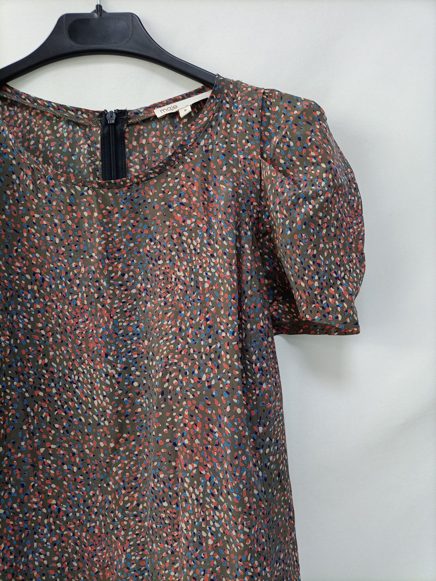 MAJE. Greyish green Ts dress