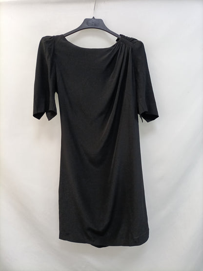 MAJE. Black silk Ts dress
