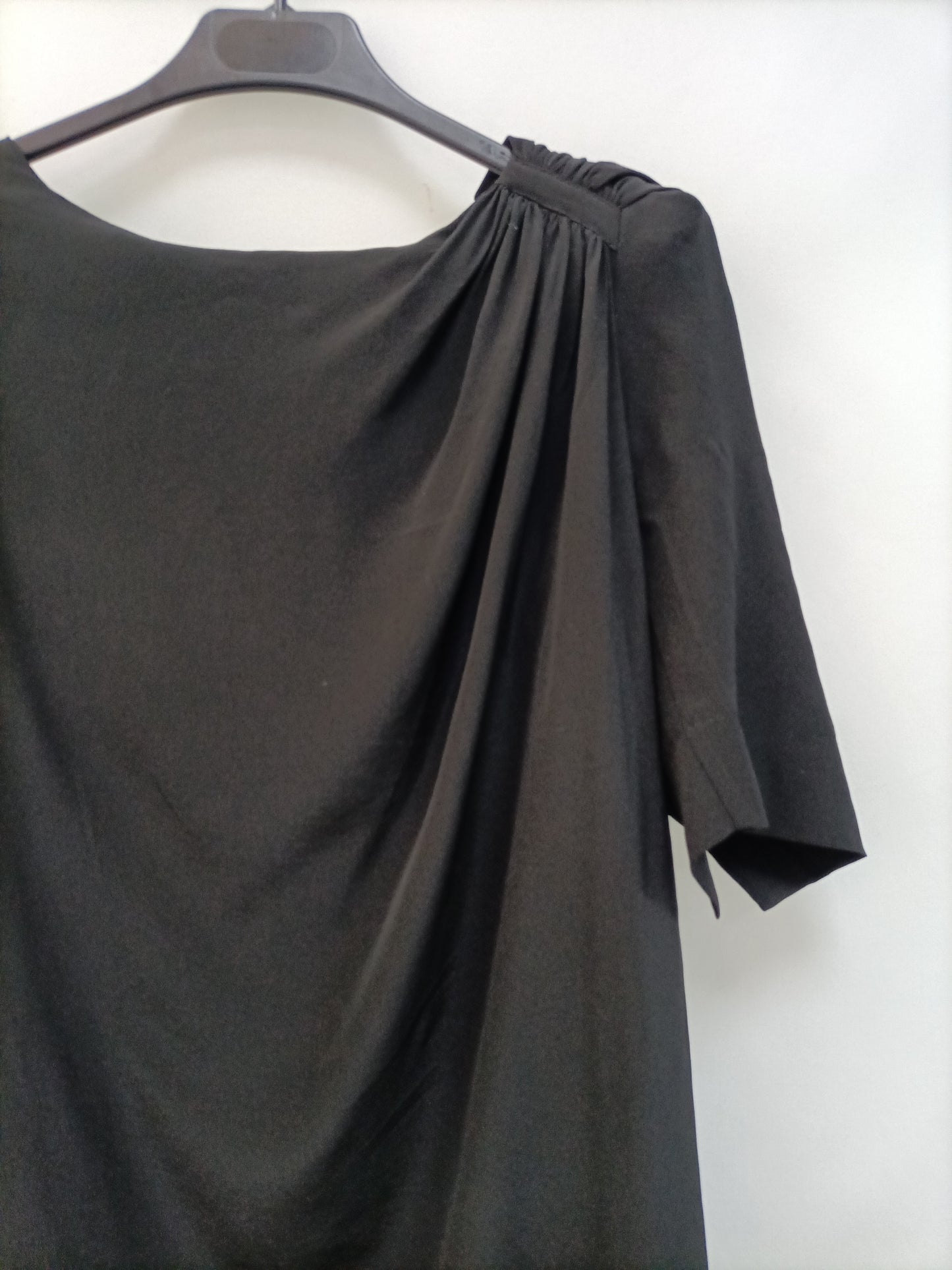 MAJE. Black silk Ts dress