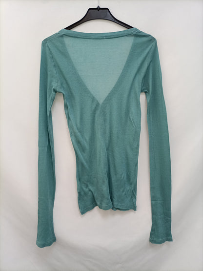 AMERICAN VINTAGE. Tm fine green cardigan