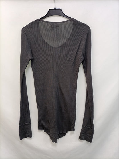 ISABEL MARANT ETOILE. Tm gray ribbed t-shirt