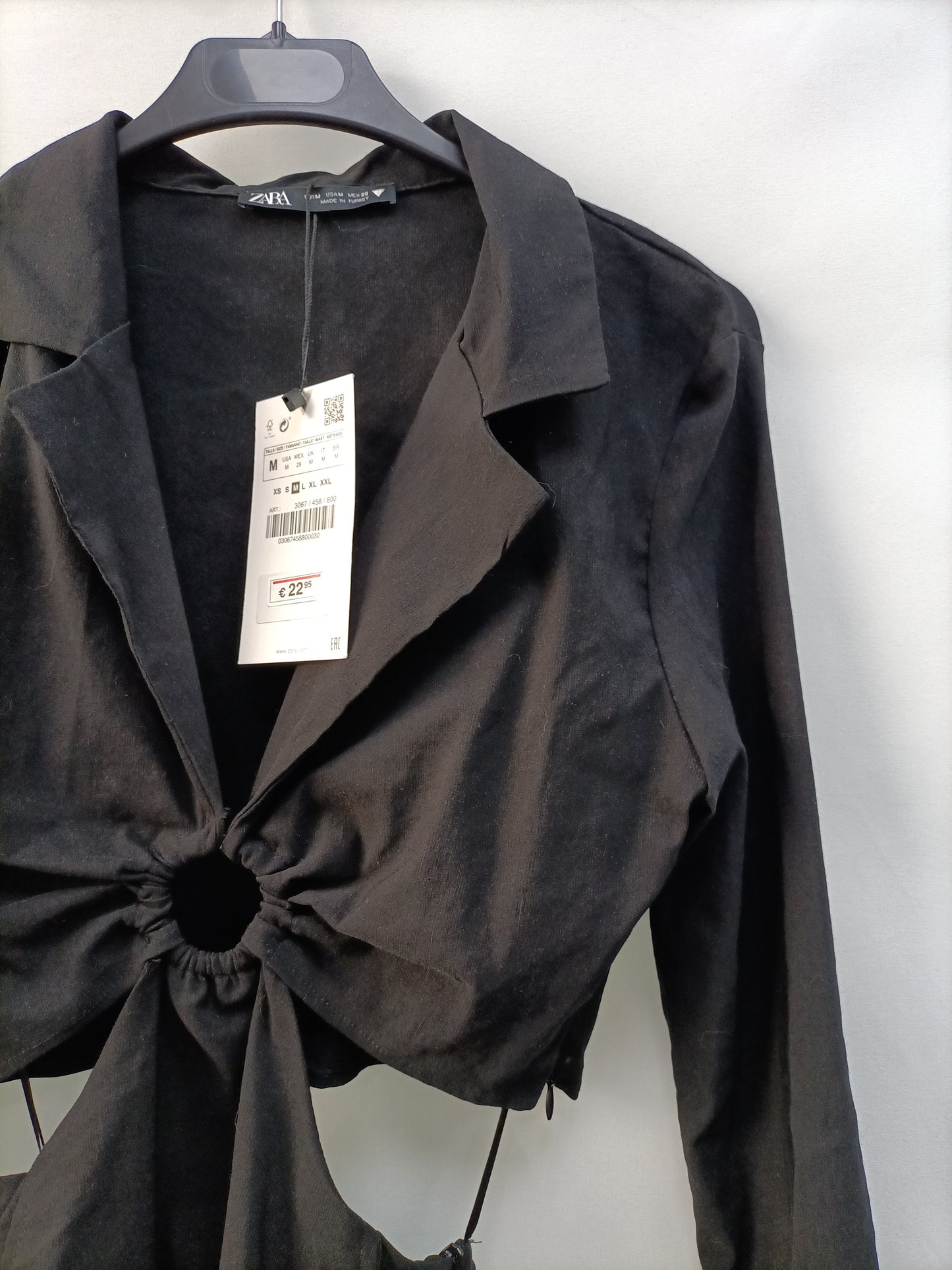 ZARA. Black elastic Tm bodysuit