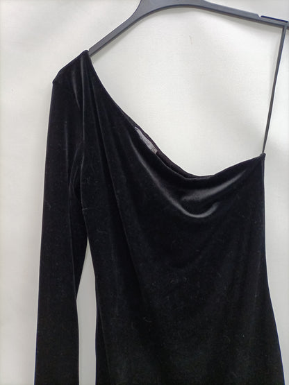 MANGO. Vestido terciopelo T.s