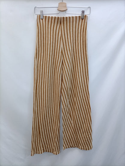 ZARA. Pantalón culotte rayas T.s
