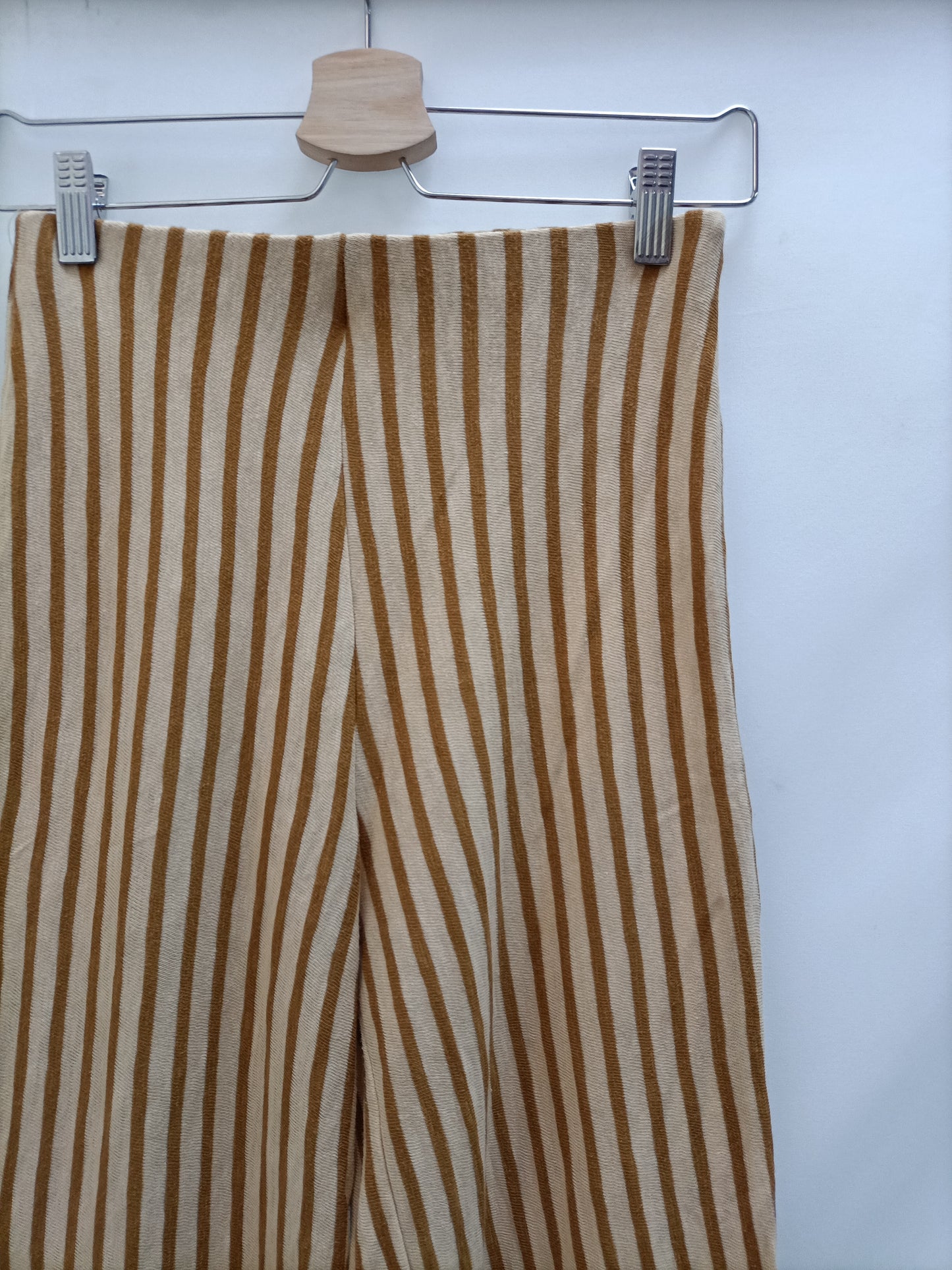 ZARA. Pantalón culotte rayas T.s