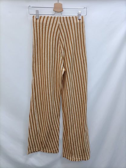 ZARA. Pantalón culotte rayas T.s