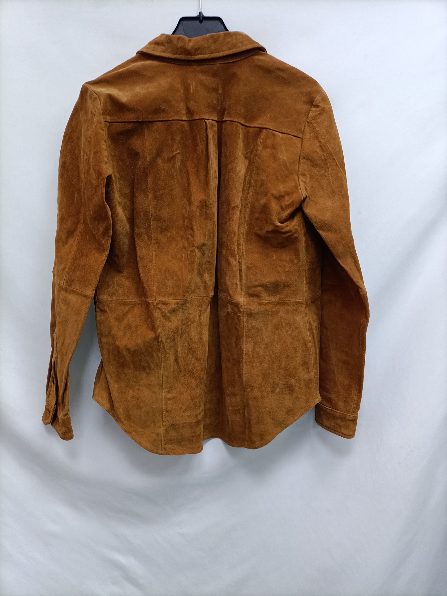 ZARA. Chaqueta piel camel T.s