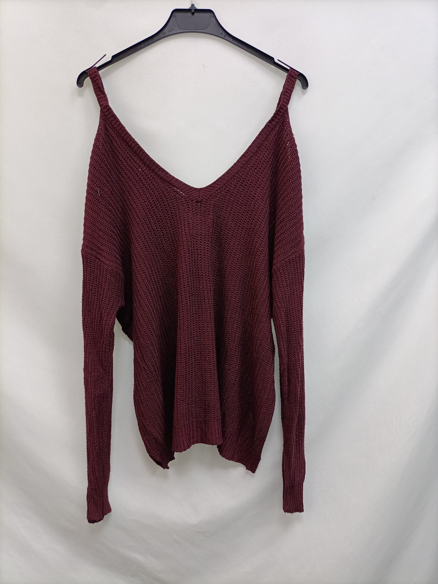 BROWNIE. Jersey burdeos hombros T.xs/s