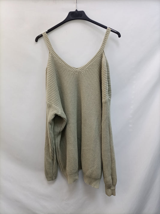 RENATTA&amp;GO. Beige sweater shoulders Your(s)