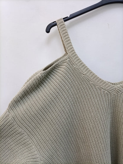 RENATTA&amp;GO. Beige sweater shoulders Your(s)