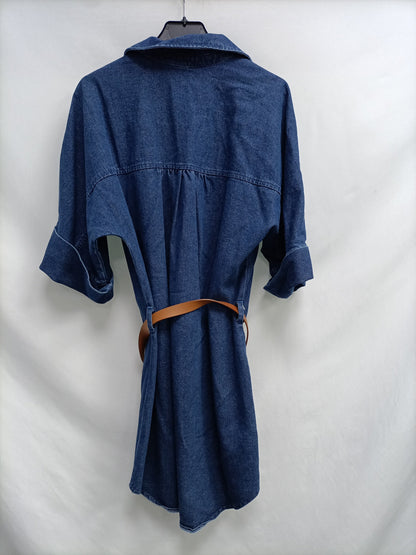 ZARA. Short denim dress T.xs