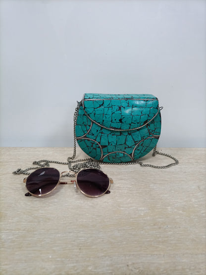 WHITE. Blue rigid bag (TARA)