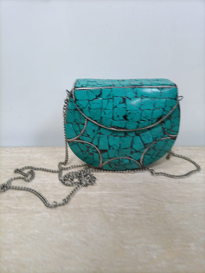 WHITE. Blue rigid bag (TARA)