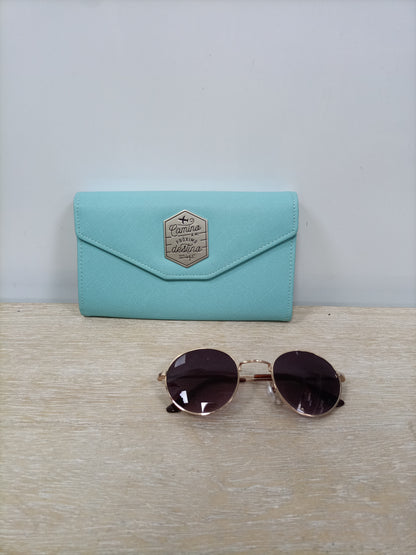 MR. WONDERFUL. Cartera polipiel azul