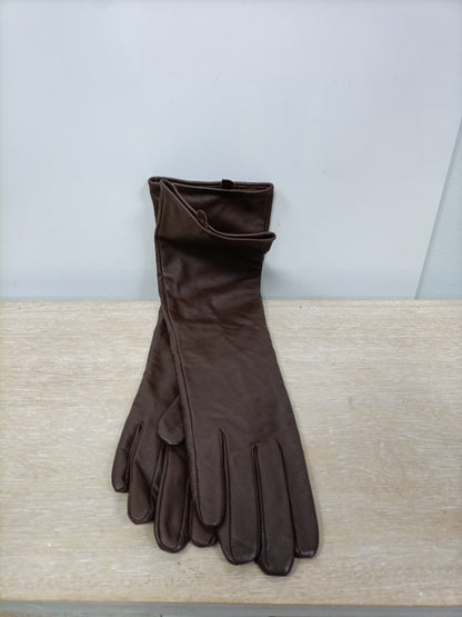 ZARA. Guantes largo marrones