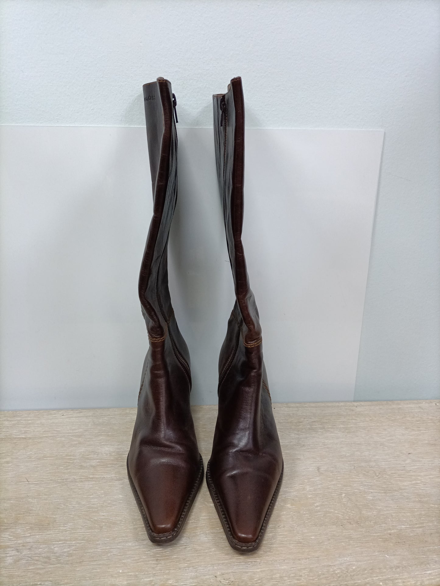 WONDERS. Botas marrones piel T.37