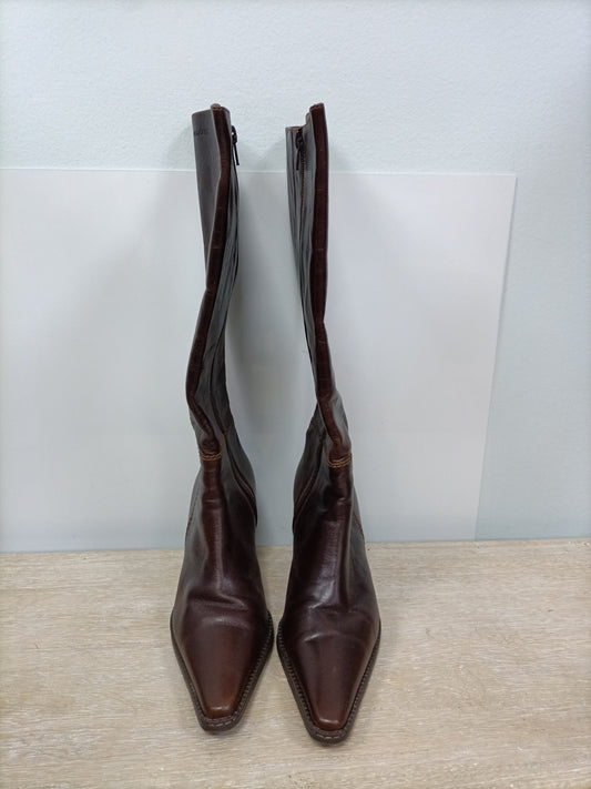 WONDERS. Botas marrones piel T.37