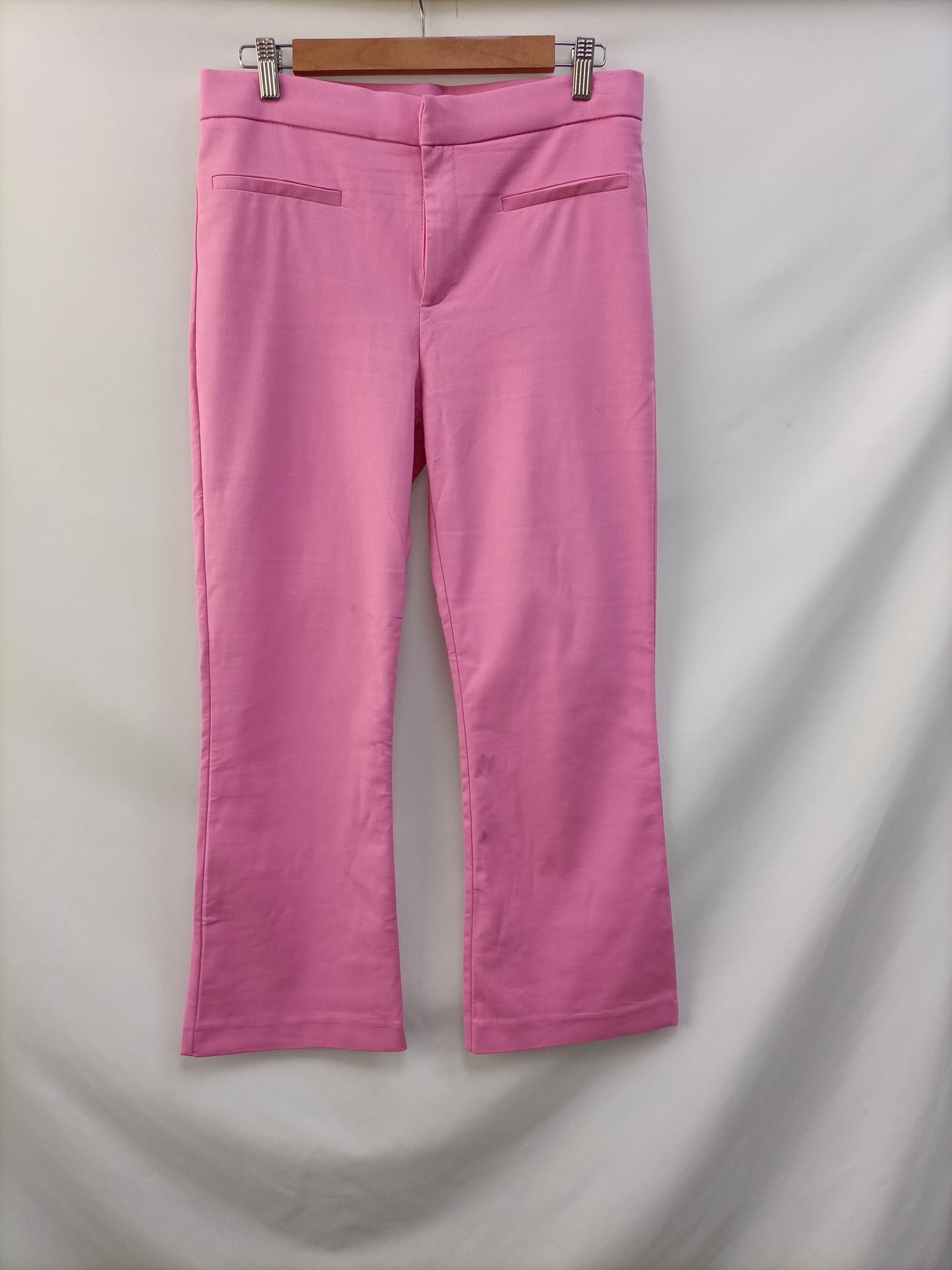 ZARA. Pink Flared Trousers Tl