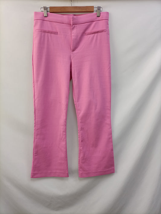 ZARA. Pink Flared Trousers Tl