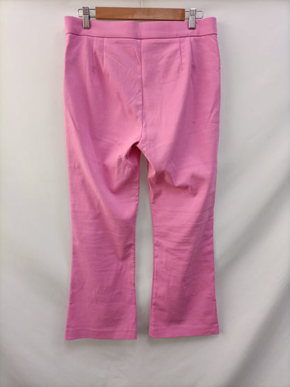 ZARA. Pink Flared Trousers Tl