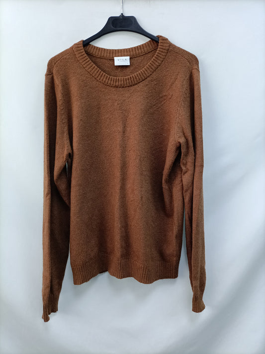 VILA. Brown Tm Sweater