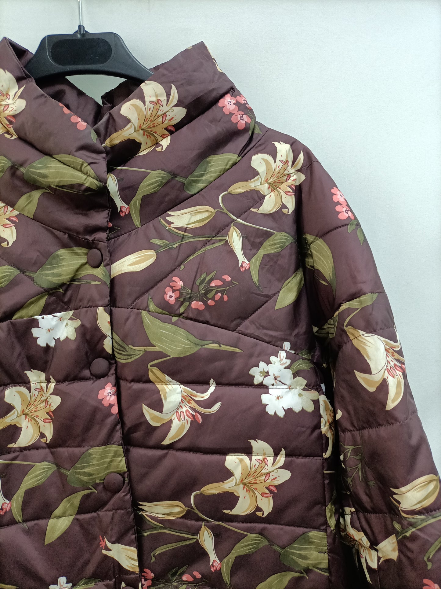 PETITE. Plumas burdeos reversible T.s