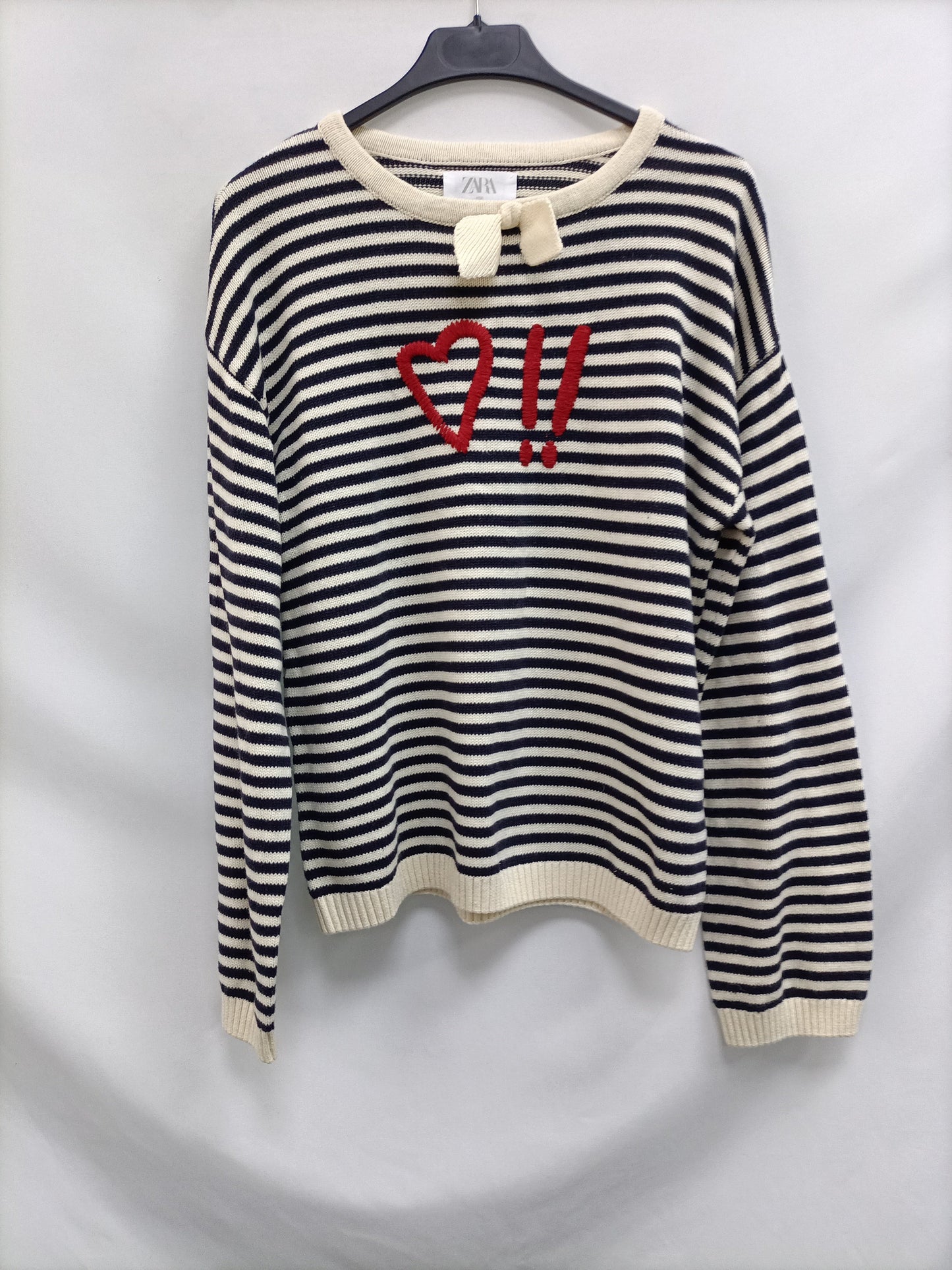 ZARA. Sudadera rayas marineras T.13/14