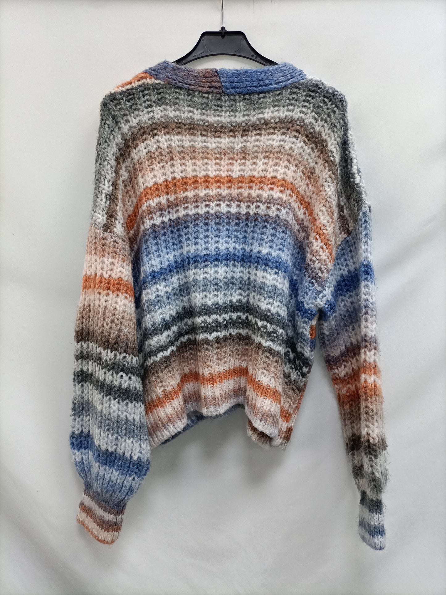 STRADIVARIUS. Cárdigan rayas oversized T.m