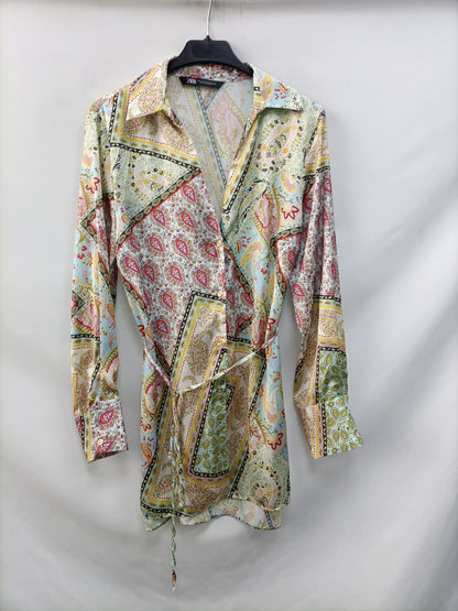 ZARA. Ts amoeba print blouse