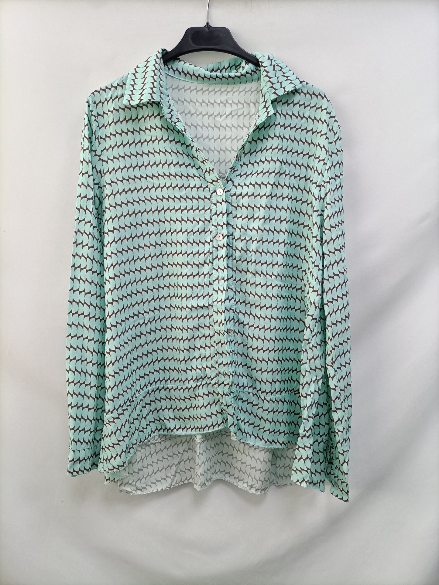 OTHERS. Blue printed blouse Your(s)