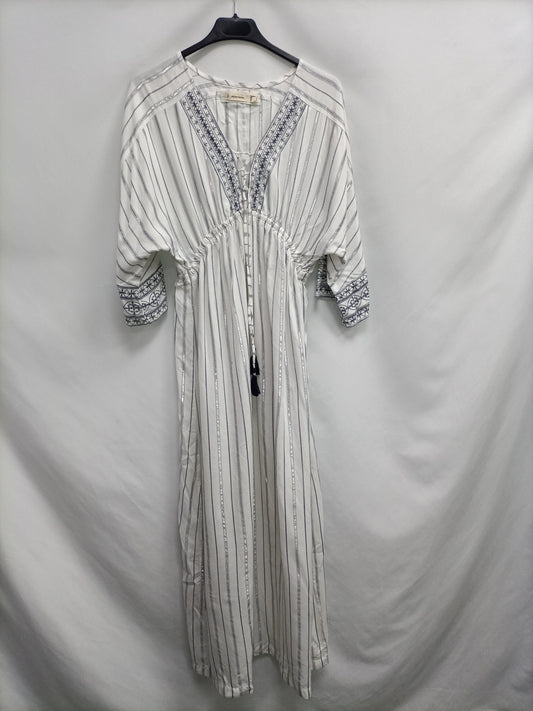 WOMEN'SECRET. Vestido blanco rayas T.s