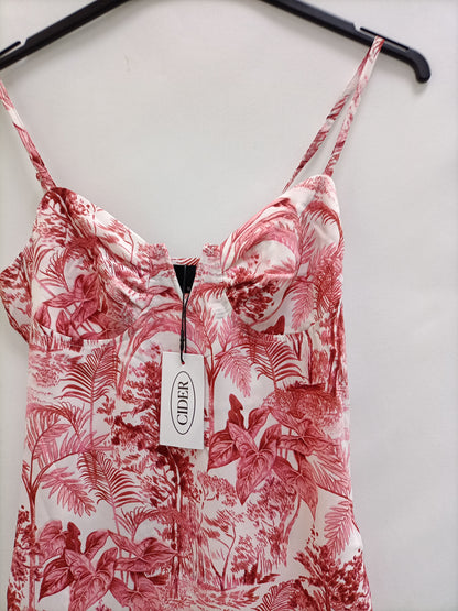 CIDER. Ts printed midi dress