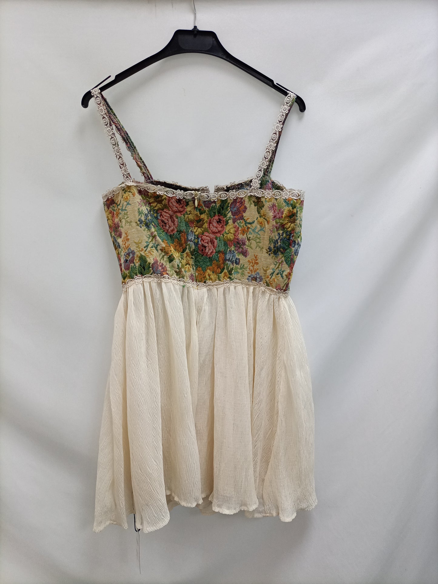 CIDER. Vestido doble textura T.s