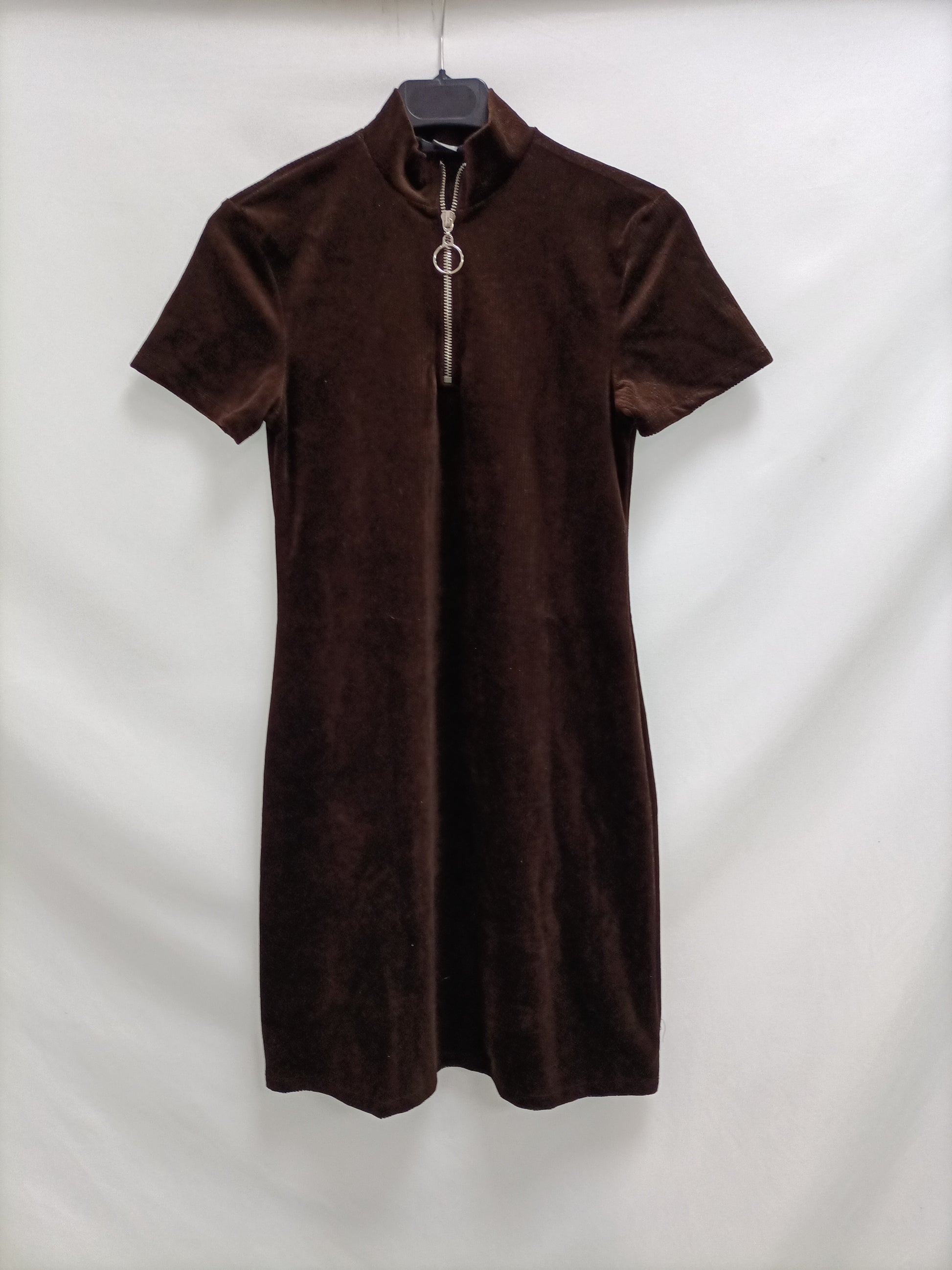brown primark dress Paula Echevarra Crossover Midi Dress