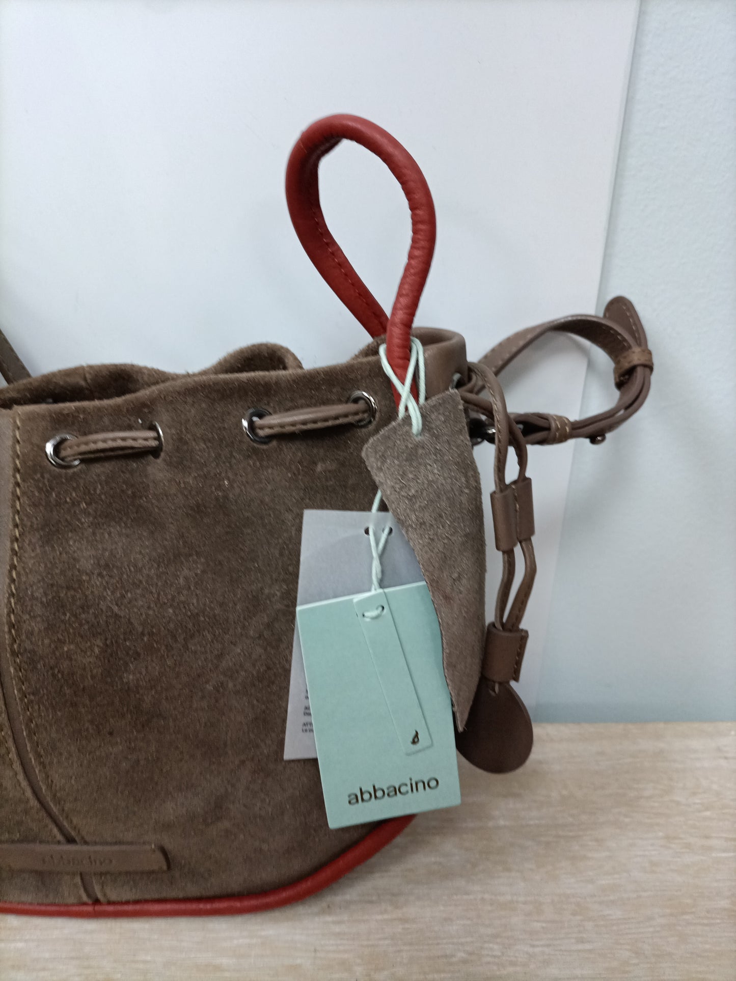 ABBACINO. Brown leather bag