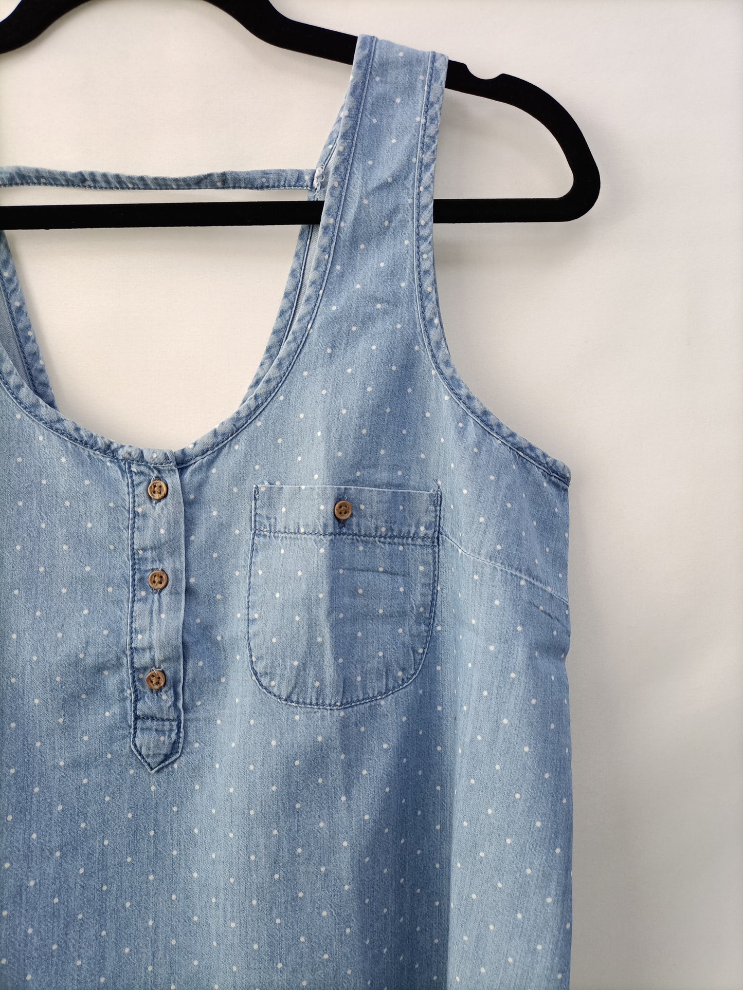 OTHERS. Polka dot denim top Your (s/m)