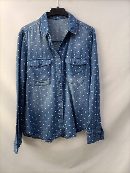 OTRAS. Camisa vaquera lunares T.s/m