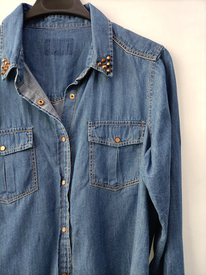 Market hoyosOTRAS. Camisa vaquera tachuelas T.s/m