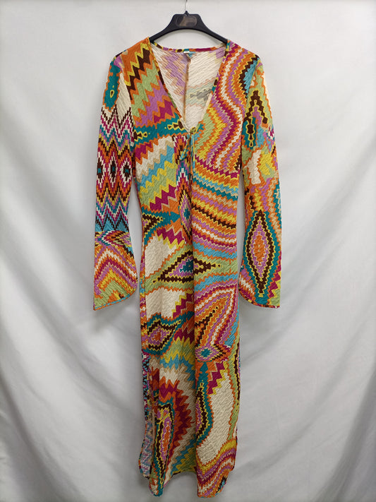 OTRAS. Vestido largo multicolor T.m