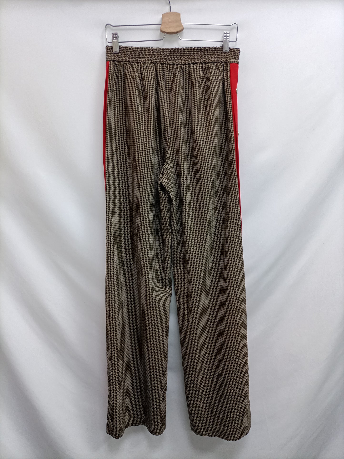ZARA. Pantalón Palazzo pata de gallo T.s