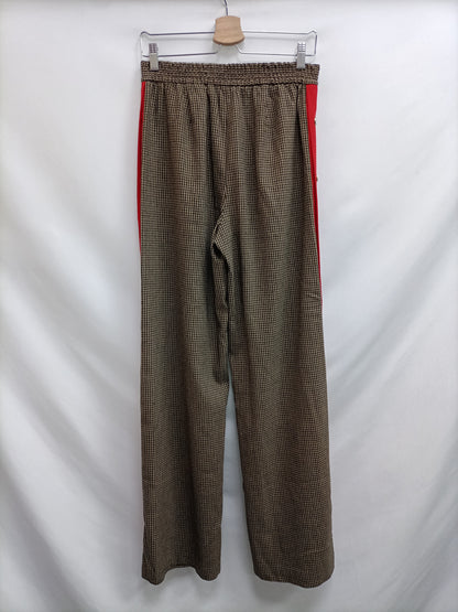 ZARA. Pantalón Palazzo pata de gallo T.s
