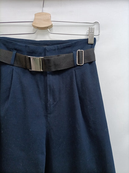 ZARA. Pantalón slouchy azul T.s