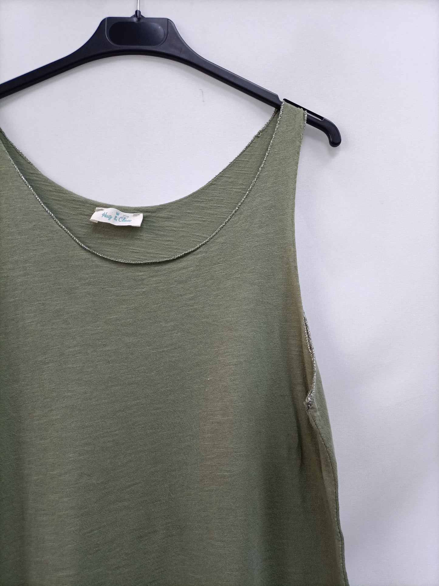 HUG&amp;CLAU. Green lace T-shirt (m/l)