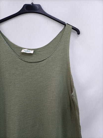 HUG&amp;CLAU. Green lace T-shirt (m/l)